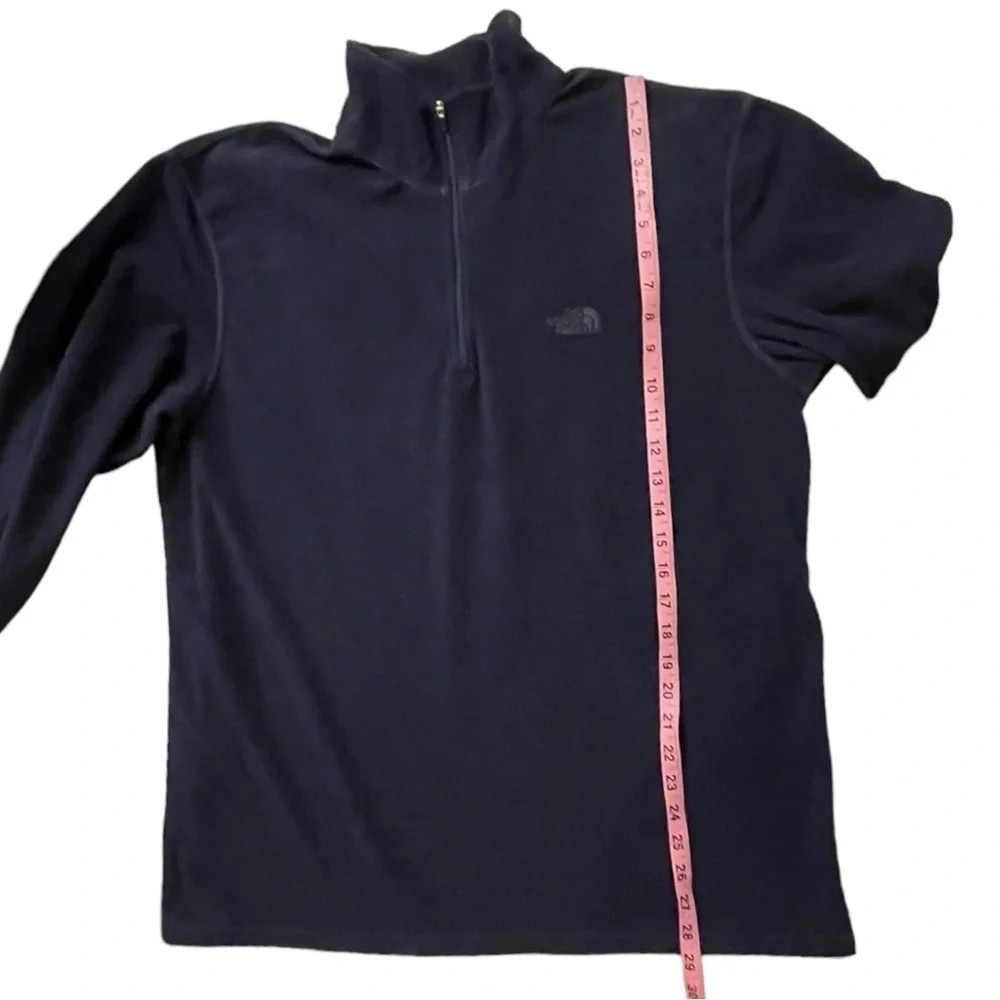 Men's North Face Pullover Size XL Fleece 1/4 Zip Navy Blue